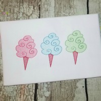 Cotton Candy Machine Embroidery Design  - Sketch Stitch